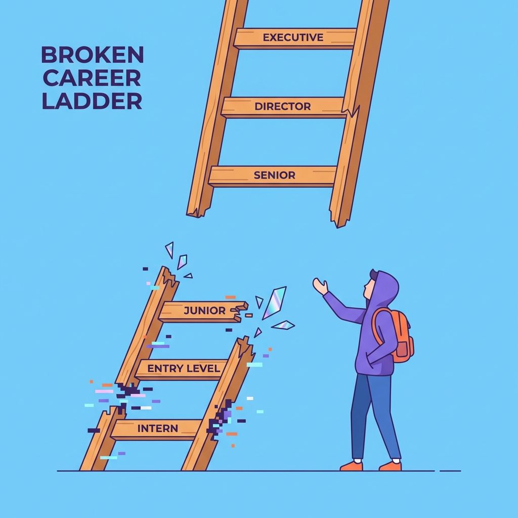 Broken Career Ladder Infographic
