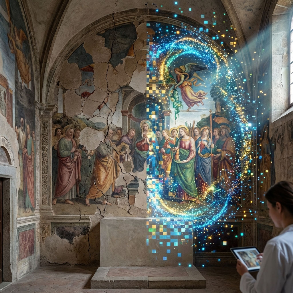 Digital Restoration of a Fresco